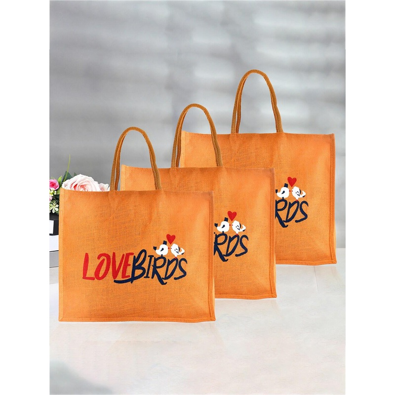 Kuber Industries Set Of 3 Printed Shopping Bags