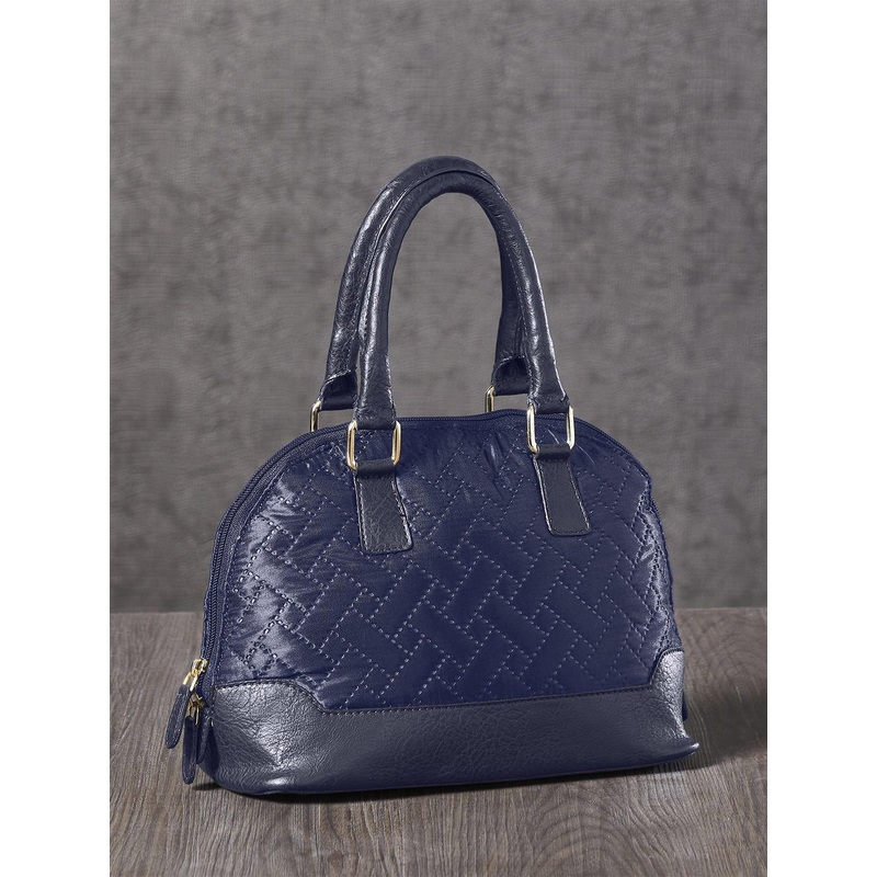 Mona B Textured Structured Handheld Bag