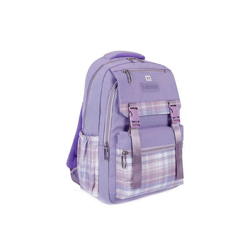 NFI essentials Unisex Checked Printed Backpack