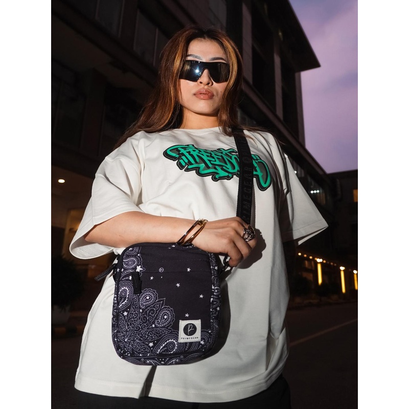 Primegear  Paisley Printed Structured Sling Bag