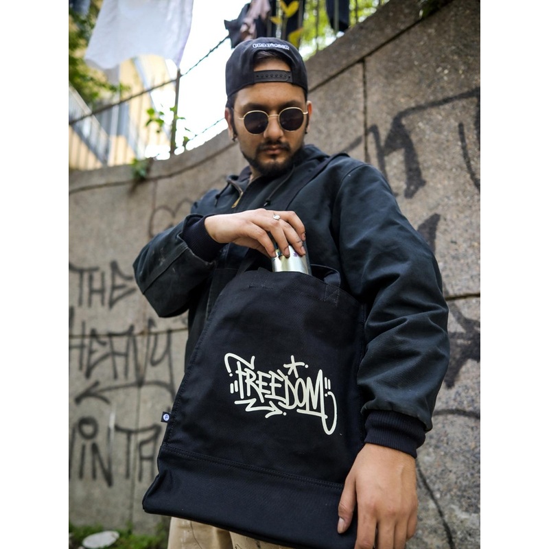 Primegear Typography Printed Oversized Shopper Tote Bag