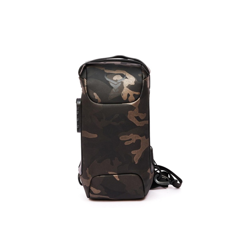 REDHORNS Unisex Camouflage Printed Canvas Backpack with USB Charging Port