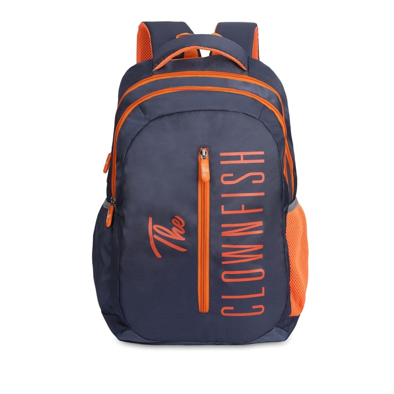THE CLOWNFISH Unisex Brand Logo Backpack