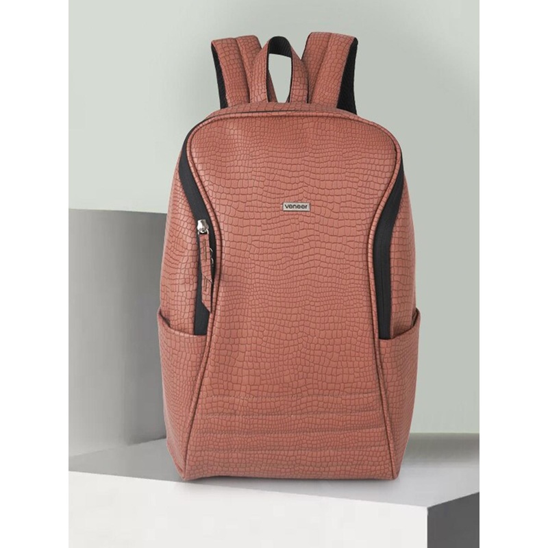 Veneer Unisex Textured Laptop Backpack-Up to 16 inch