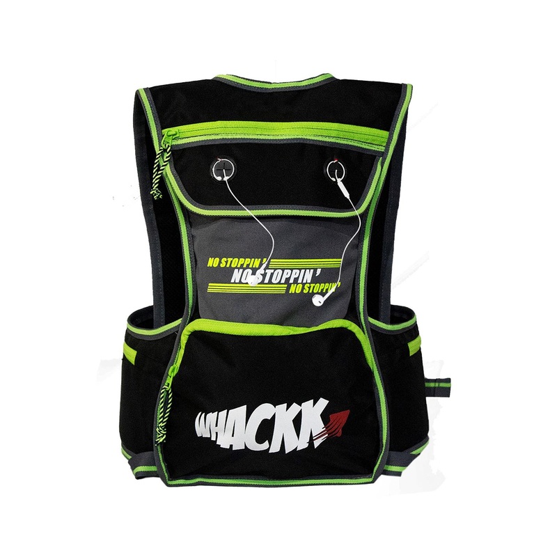 Whackk Unisex Brand Logo Ergonomic Backpack with Hip Strap