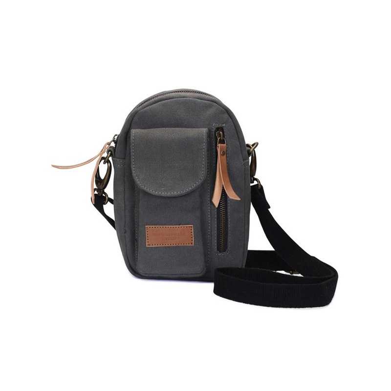 INDIVIDUAL DESIGN Acid Washed Canvas Cotton Crossbody Bag