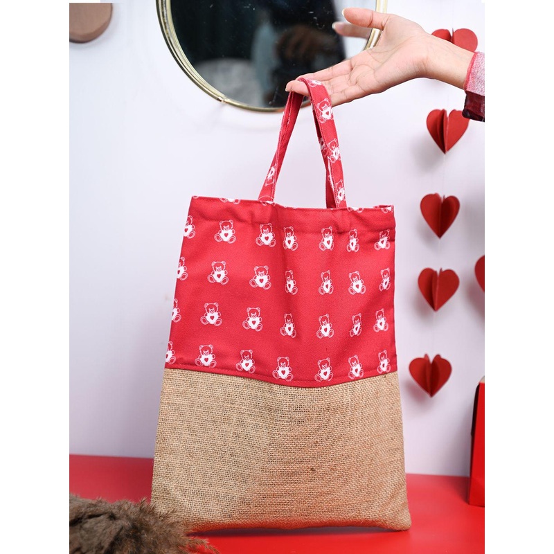 MARKET99 Unisex Colourblocked Shopper Tote Bag