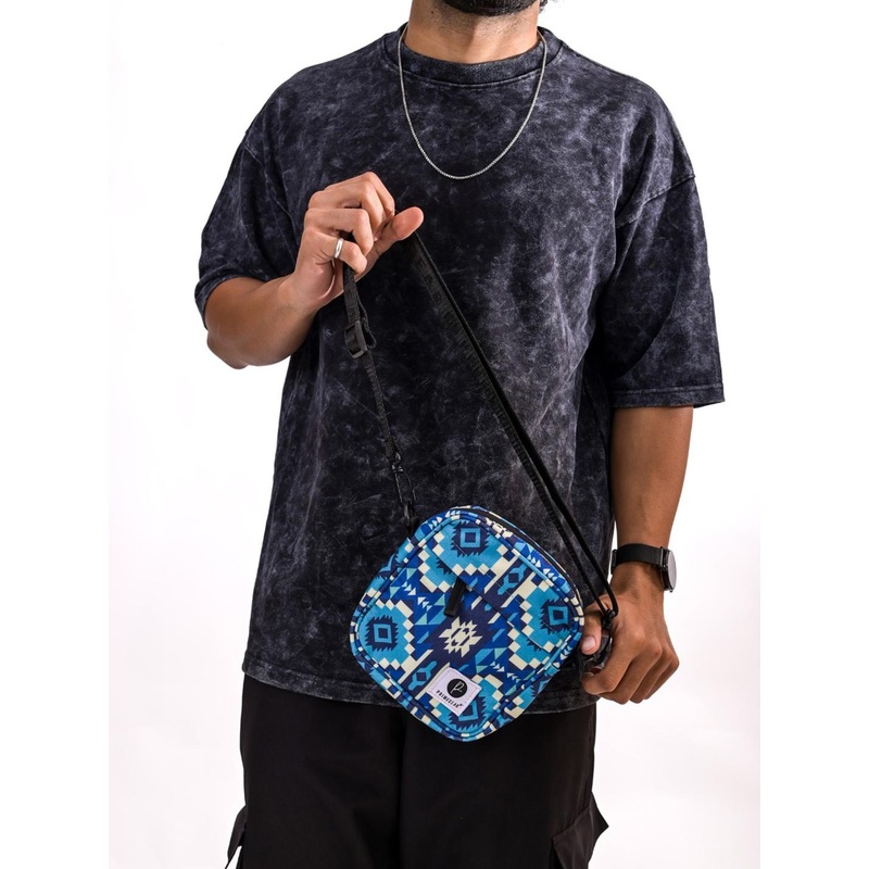Primegear Unisex Geometric Printed Crossbody Sling Bag