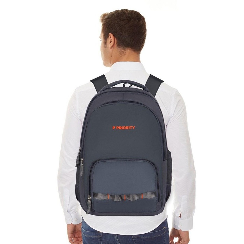 Priority Unisex Pu Backpack with Compression Straps