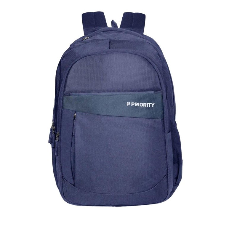 Priority Unisex Solid PU Padded Backpack