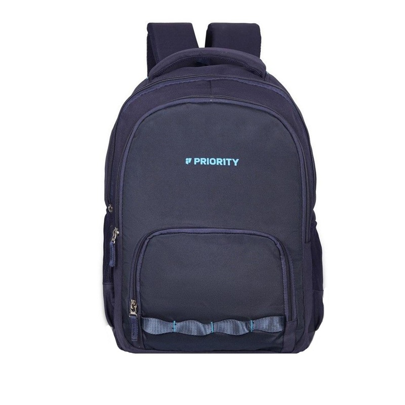 Priority Unisex Solid Typography Backpack