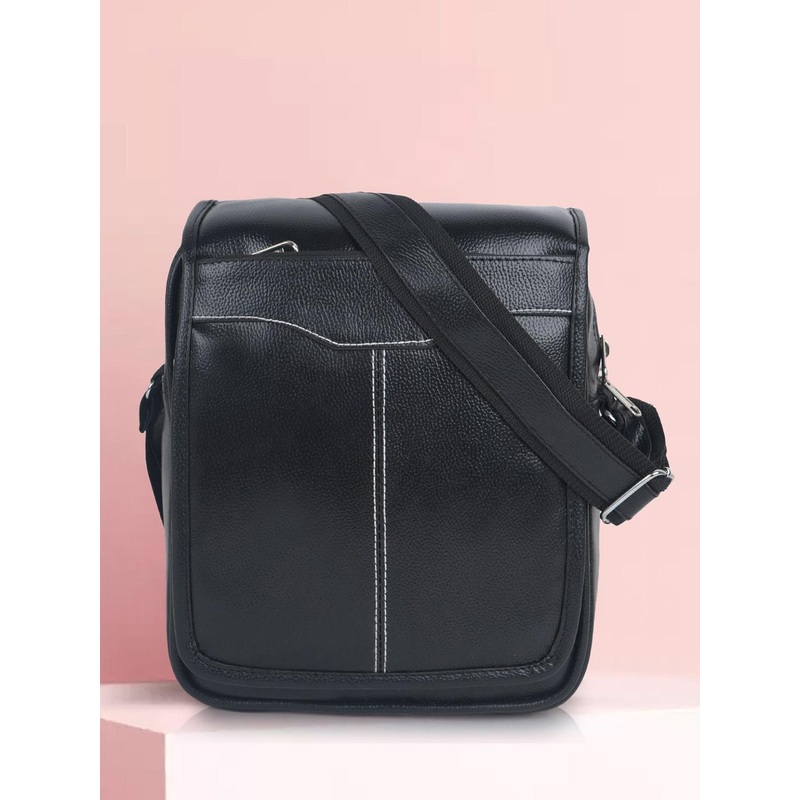 SPOTIC Men Textured Crossbody Sling Bag