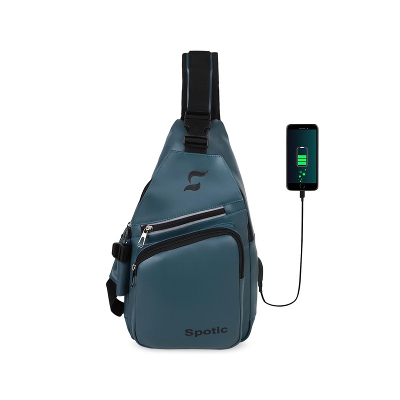 SPOTIC Unisex Solid Sling Bag