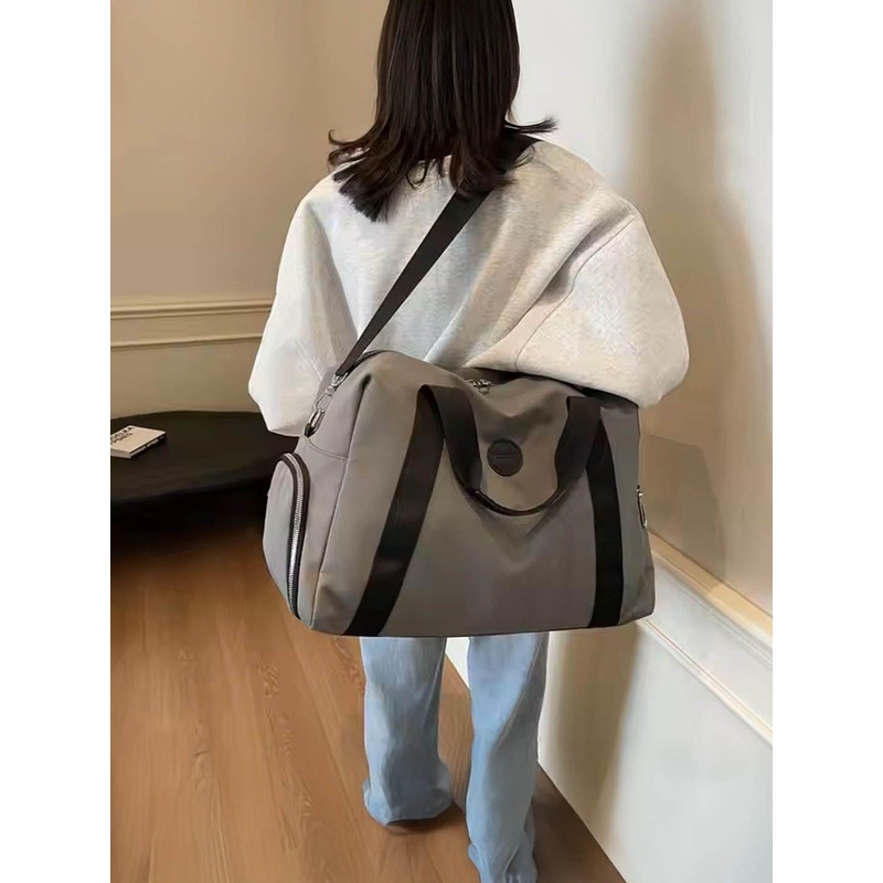 StyleCast Striped Oversized Shopper Shoulder Bag with Tasselled