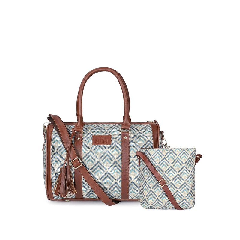 THE CLOWNFISH Structured Shoulder Bag with Tasselled