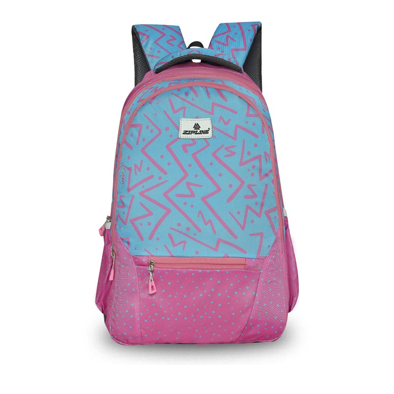 ZIPLINE Unisex Blue & Pink Backpack