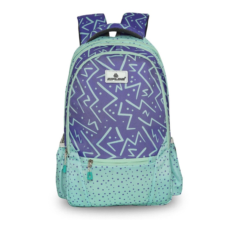 ZIPLINE Unisex Purple & Green Backpack