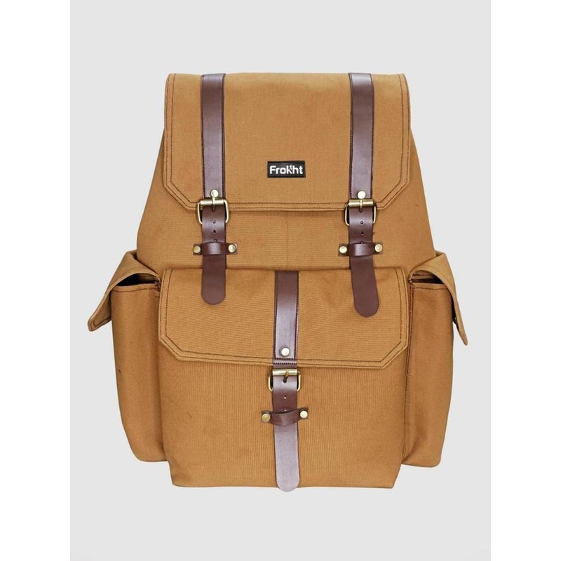 Frokht Unisex Canvas Solid Backpack