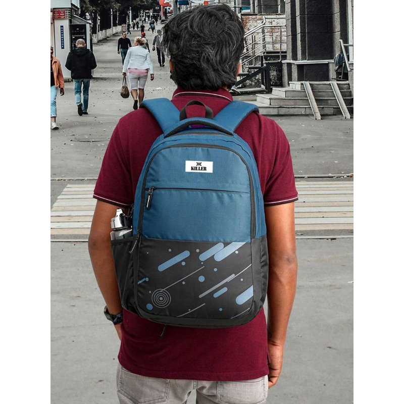 Killer Unisex Colourblocked 25L Laptop Backpack