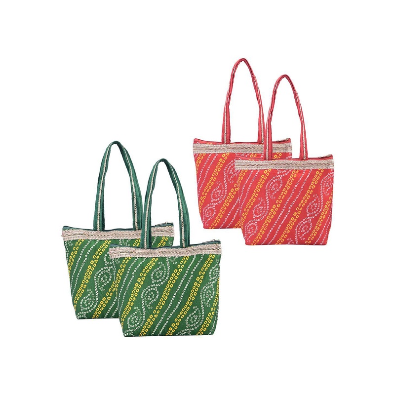 Kuber Industries 4 Pcs Hand Bag for Women & Girls Shoulder Bag