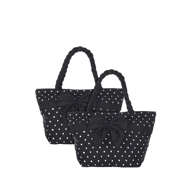 Kuber Industries Set Of 2 Floral Printed Structured Tote Hand Bag With Applique