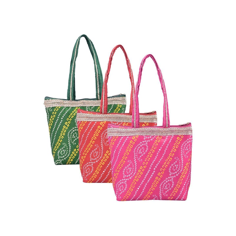 Kuber Industries Textured 3 Pcs Hand Bag for Women & Girls Shopper Shoulder Bag