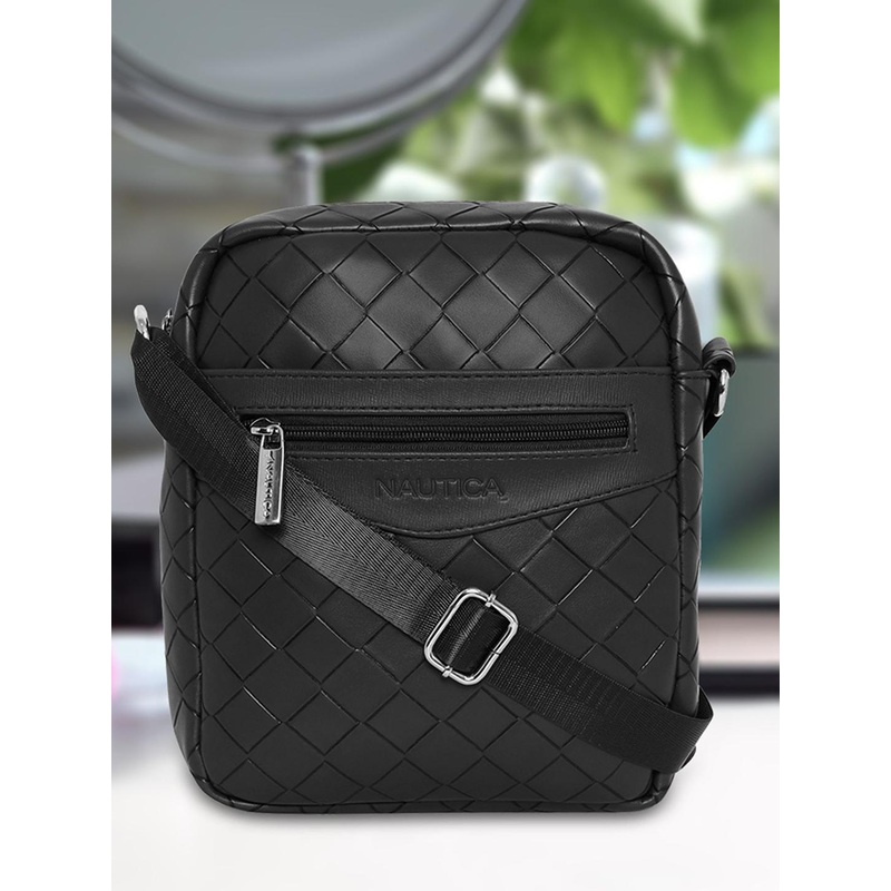Nautica Unisex Textured Messenger Bag