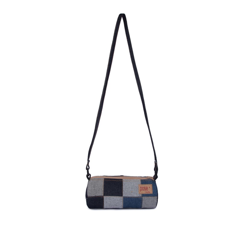 Pose india Colourblocked Structured Sling Bag