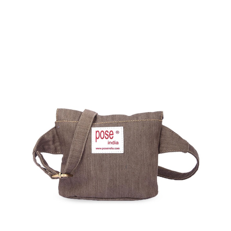 Pose india Unisex Textured Crossbody Cotton Shoulder Bag