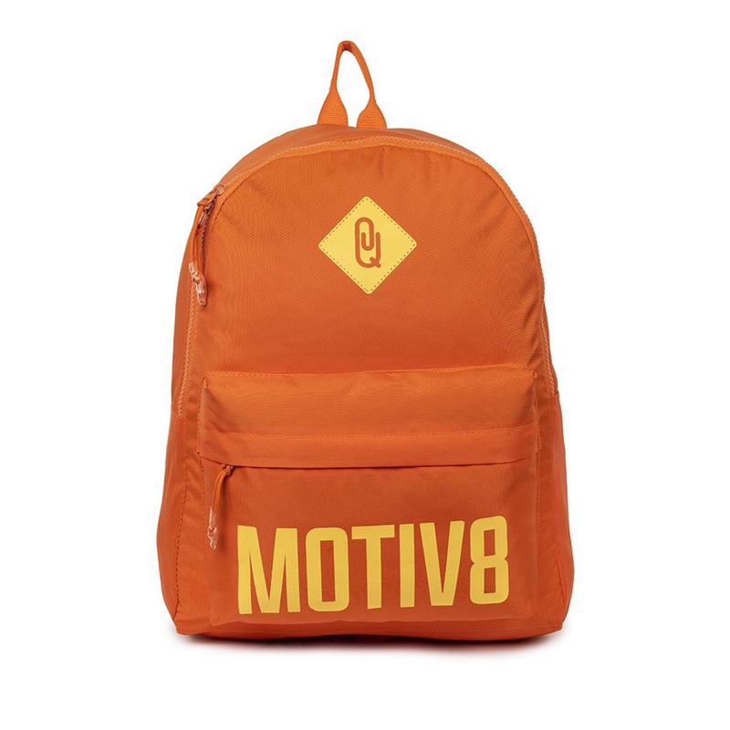 QIPS Unisex Typography Printed Backpack