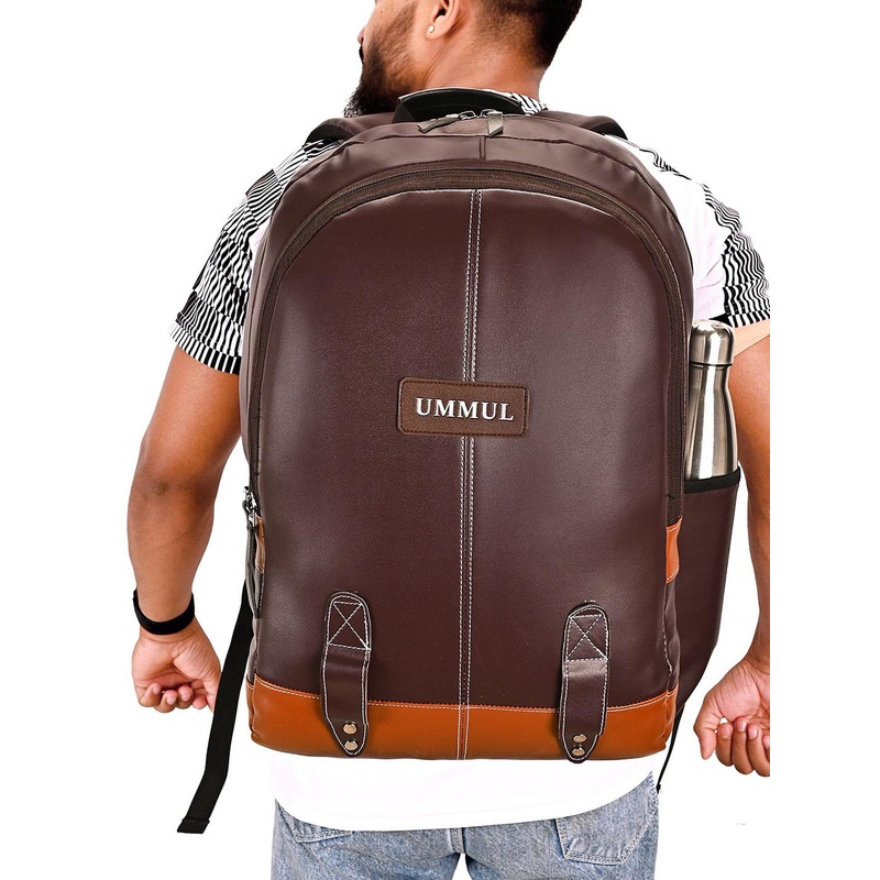 Ummul Men Waterproof Padded Laptop Backpack