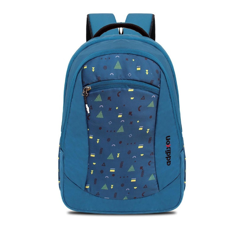 Addixon Unisex Geometric Backpack with Compression Straps