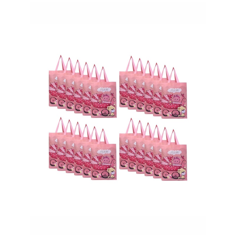 Aura Unisex Set Of 24 Graphic Printed Miniature Tote Bags