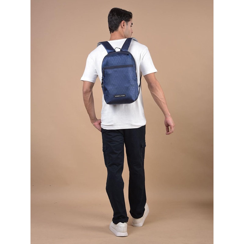 GREENLANDS Unisex Geometric Print Backpack with Hip Strap