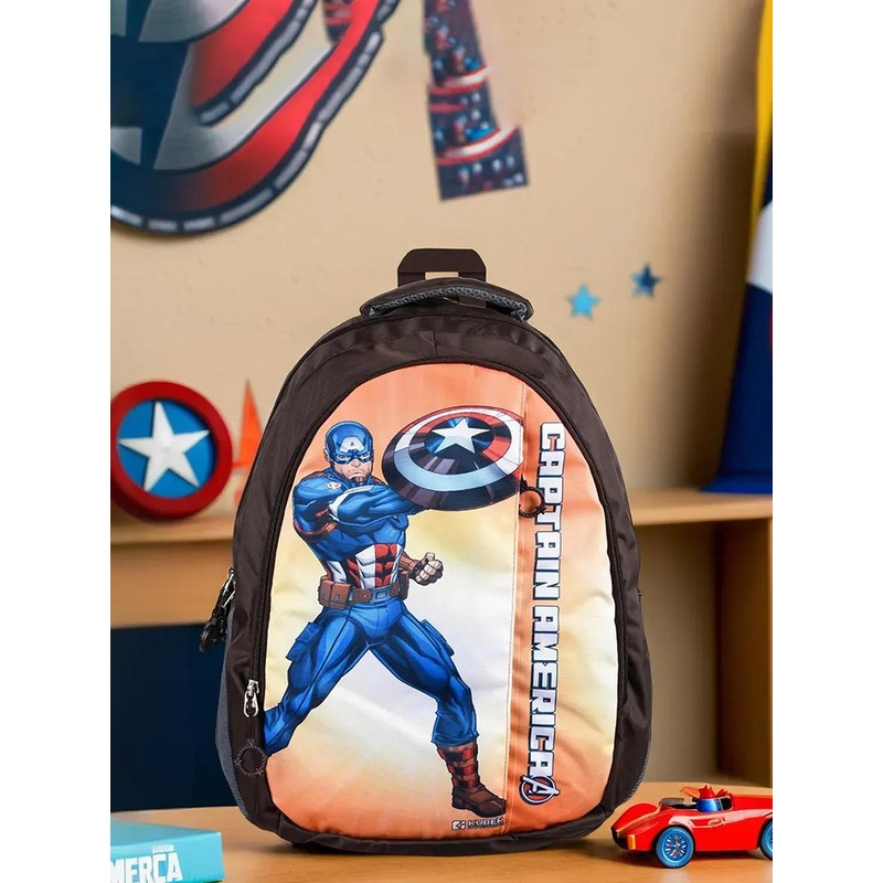 Kuber Industries Unisex Marvel Captain America School Bags