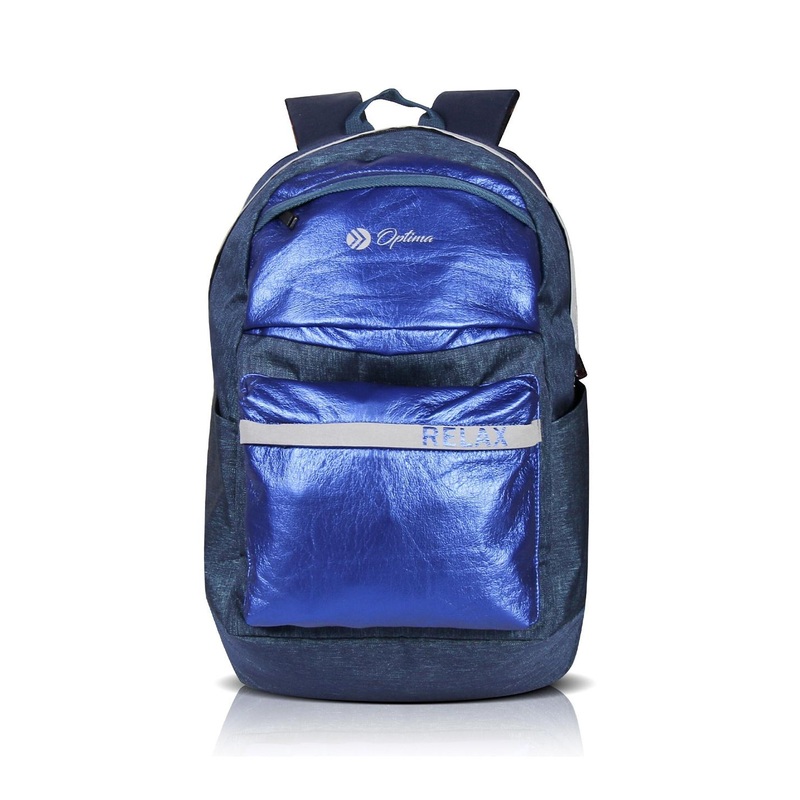 Optima Unisex Colourblocked Padded Backpack