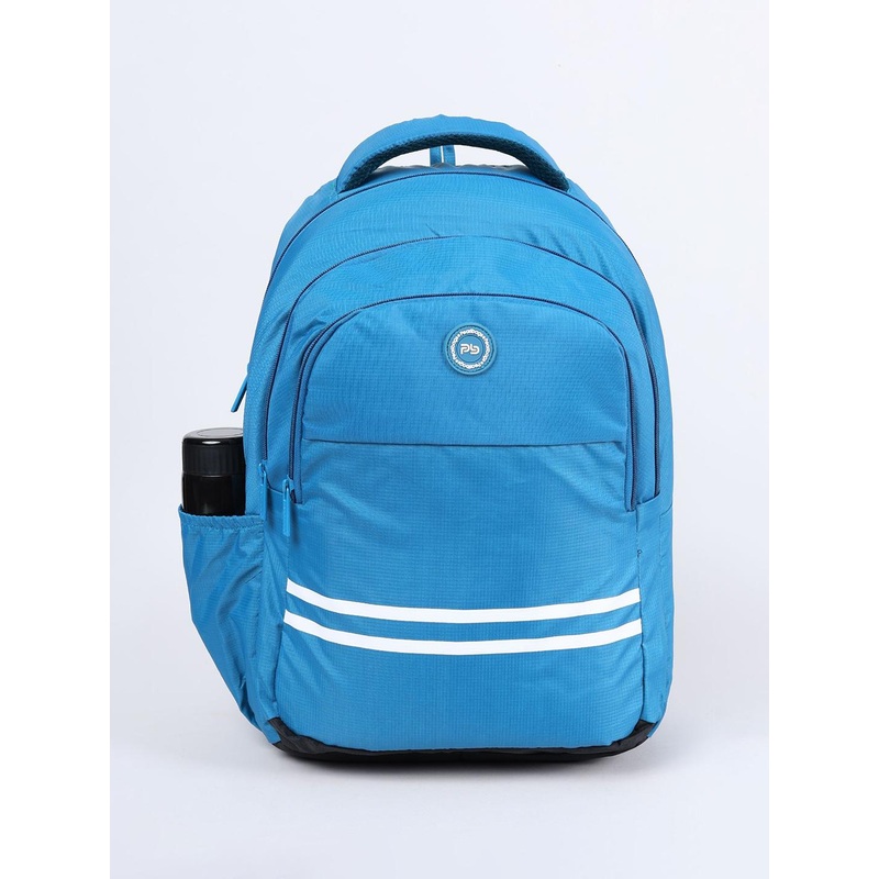 PB Pearlbags Unisex Solid Large Zip Pocket Regular Backpack