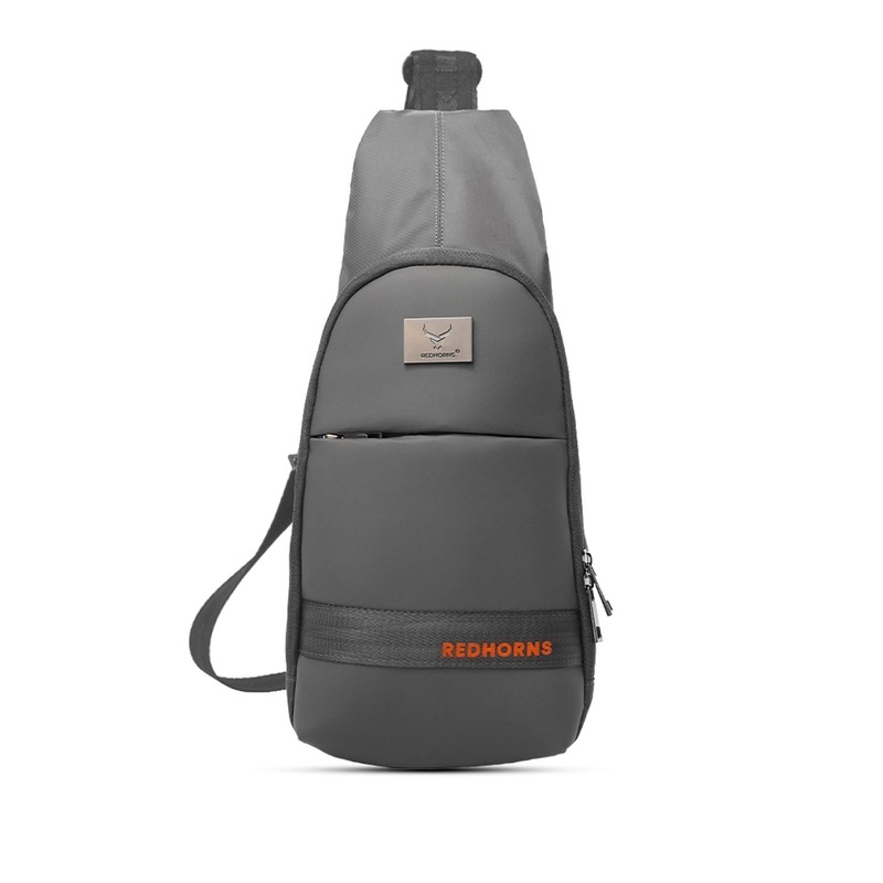 REDHORNS Unisex Solid Small Zip Crossbody Contrast Detail Backpack