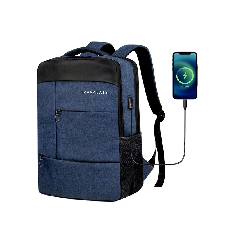 TRAVALATE Unisex Backpack with USB Charging Port