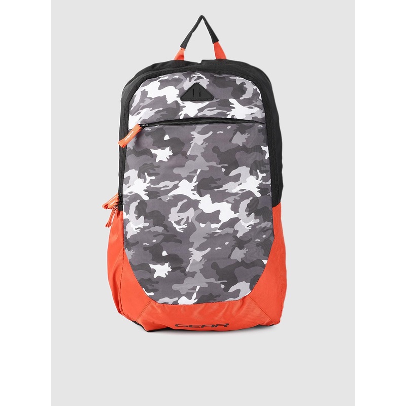 Gear Unisex Grey & White RANGER 2 Camouflage Printed Backpack