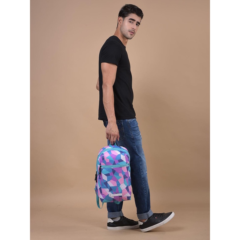 GREENLANDS Unisex Geometric Backpack with Hip Strap