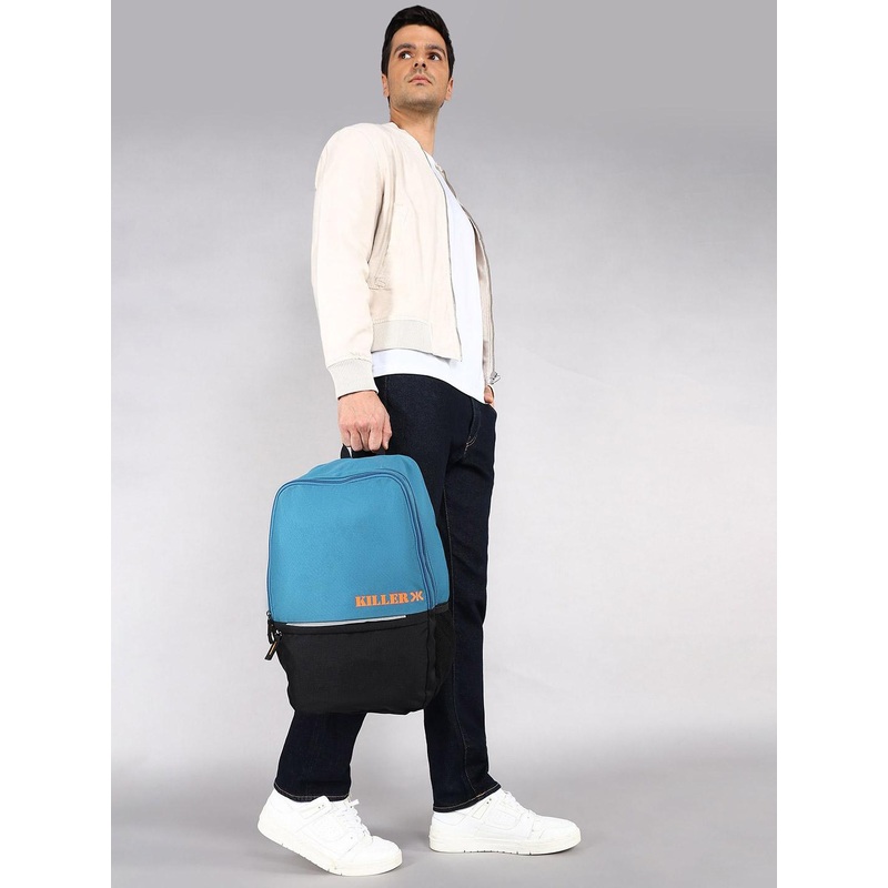 Killer Unisex Brand Logo Printed Backpack With Compression Straps