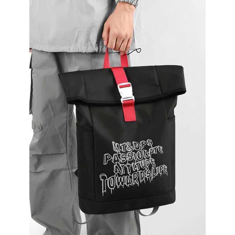 Mast & Harbour Men Large Typography Backpack