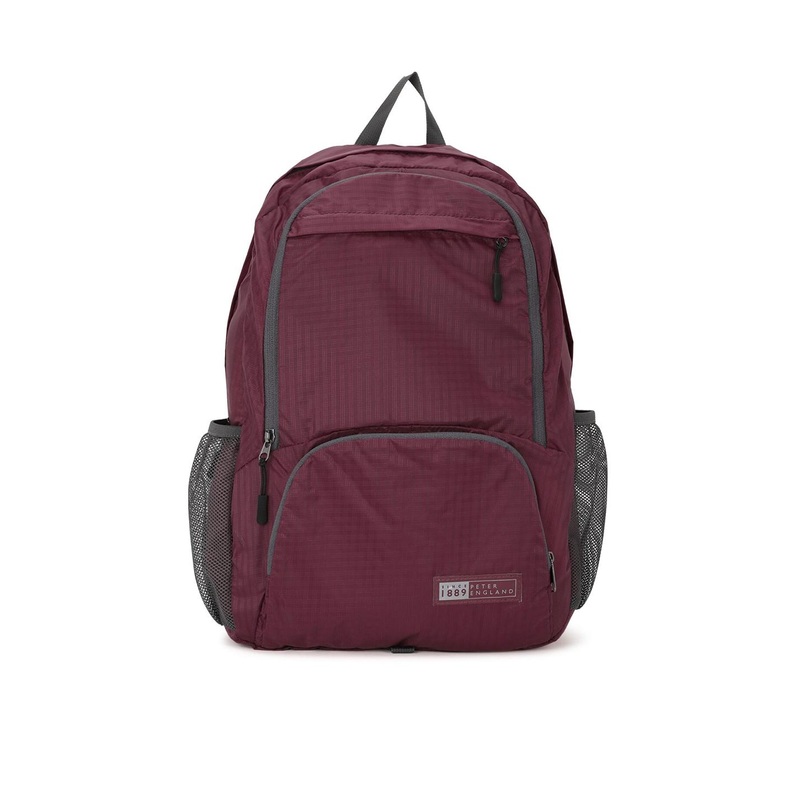 Peter England Men Maroon Backpack