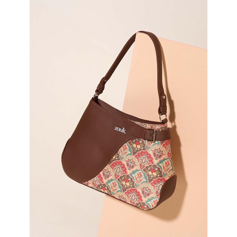 Alt by Zouk  Ira Mughal Art Textured Structured Handheld Bag