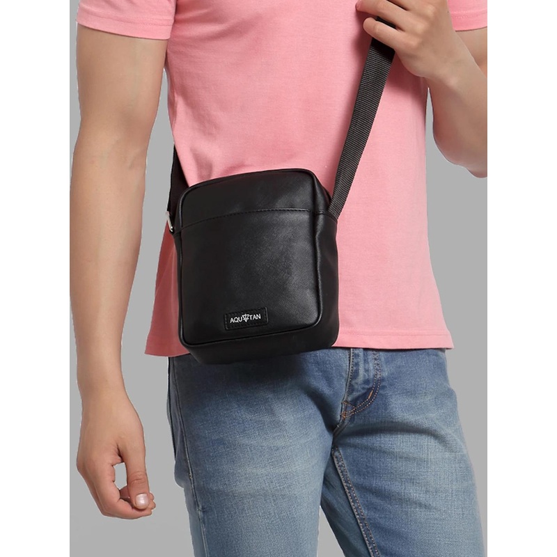AQUATAN Men Structured Sling Bag