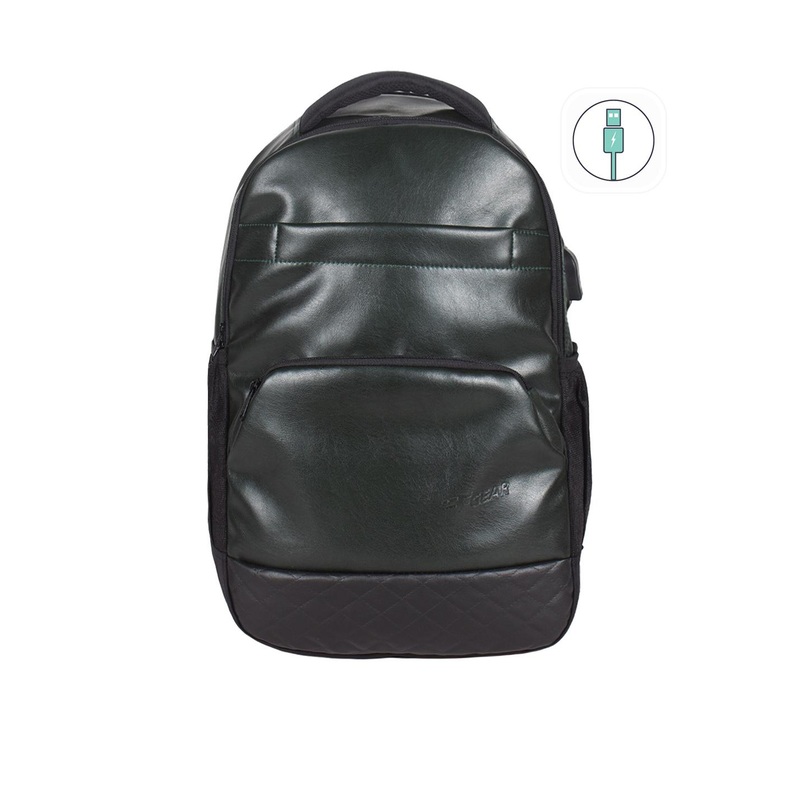 F Gear Unisex Water Resistant Padded Backpack with USB Charging Port