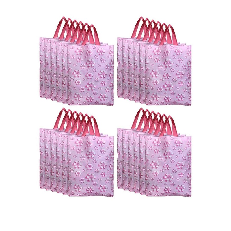 Kuber Industries Pack Of 50 Printed Non Woven Sopping Carry Bag