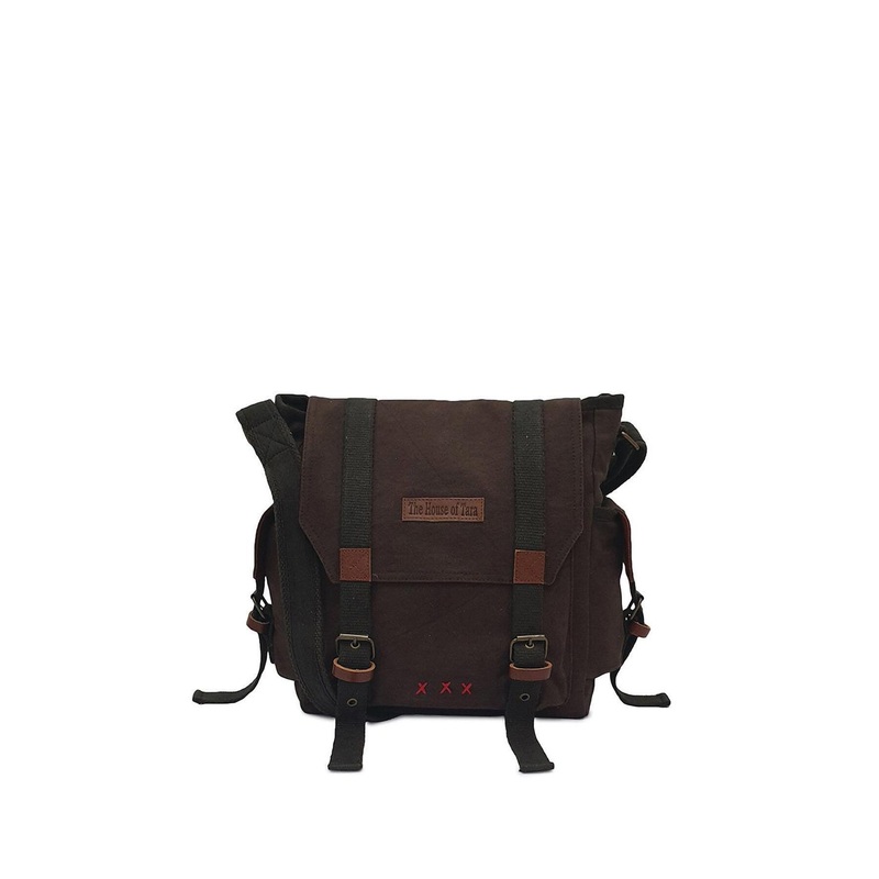 The House of Tara Unisex Brown Messenger Bag