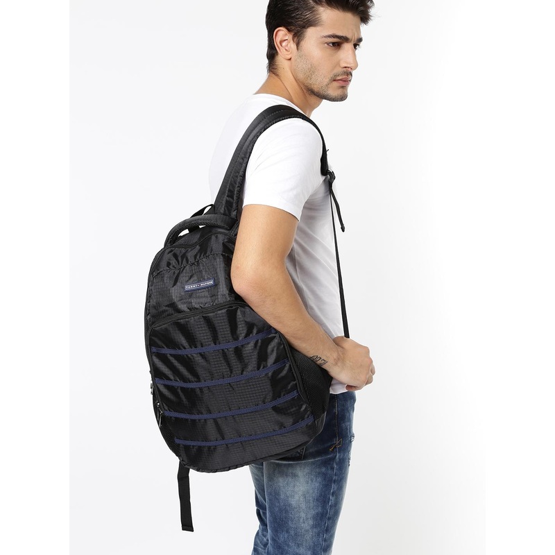 Tommy Hilfiger Unisex Black Biker Club-Colorado Backpack